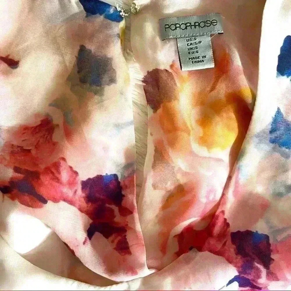 Paraphrase Pastel Floral Sleeveless Semi Sheer Top - Picture 12 of 12